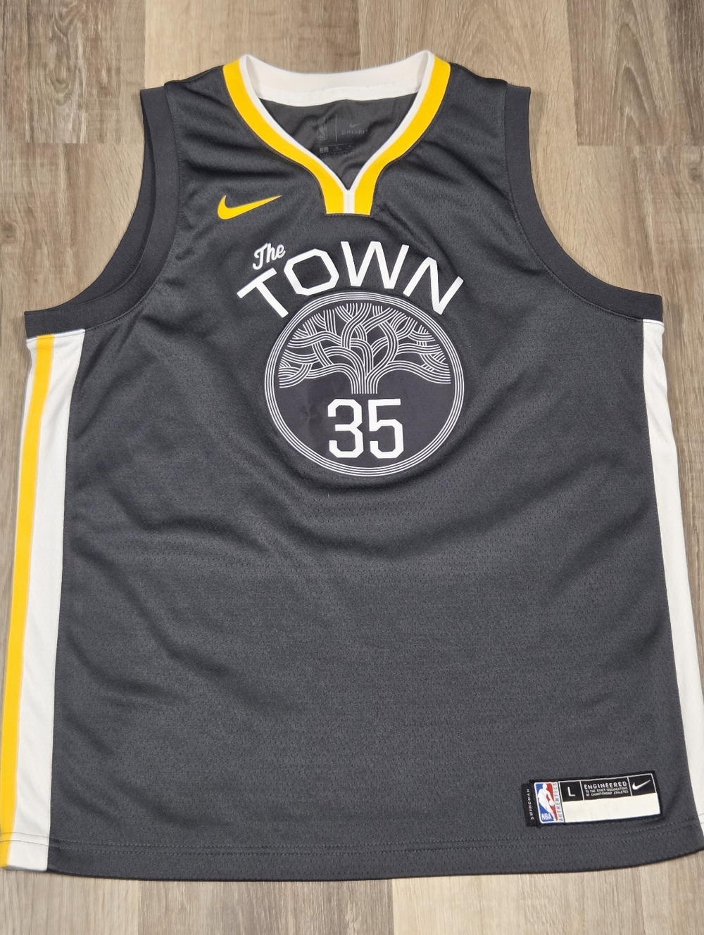 Nike Kevin Durant Golden State Warriors Swingman The Town Jersey Youth SZ Large